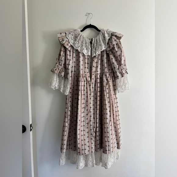 BATSHEVA chamomile lace collar floral print cotton dress - Picture 6 of 9